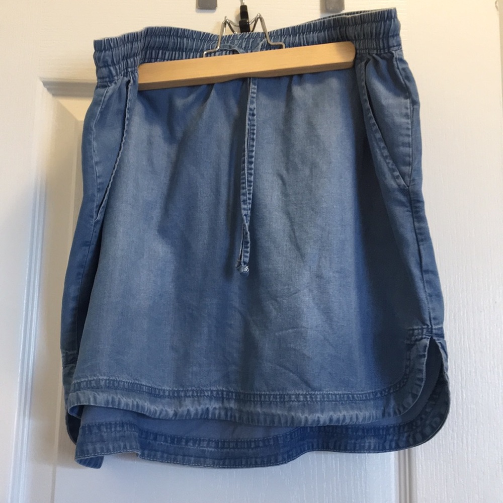 Chambray Drawstring skirt size medium
